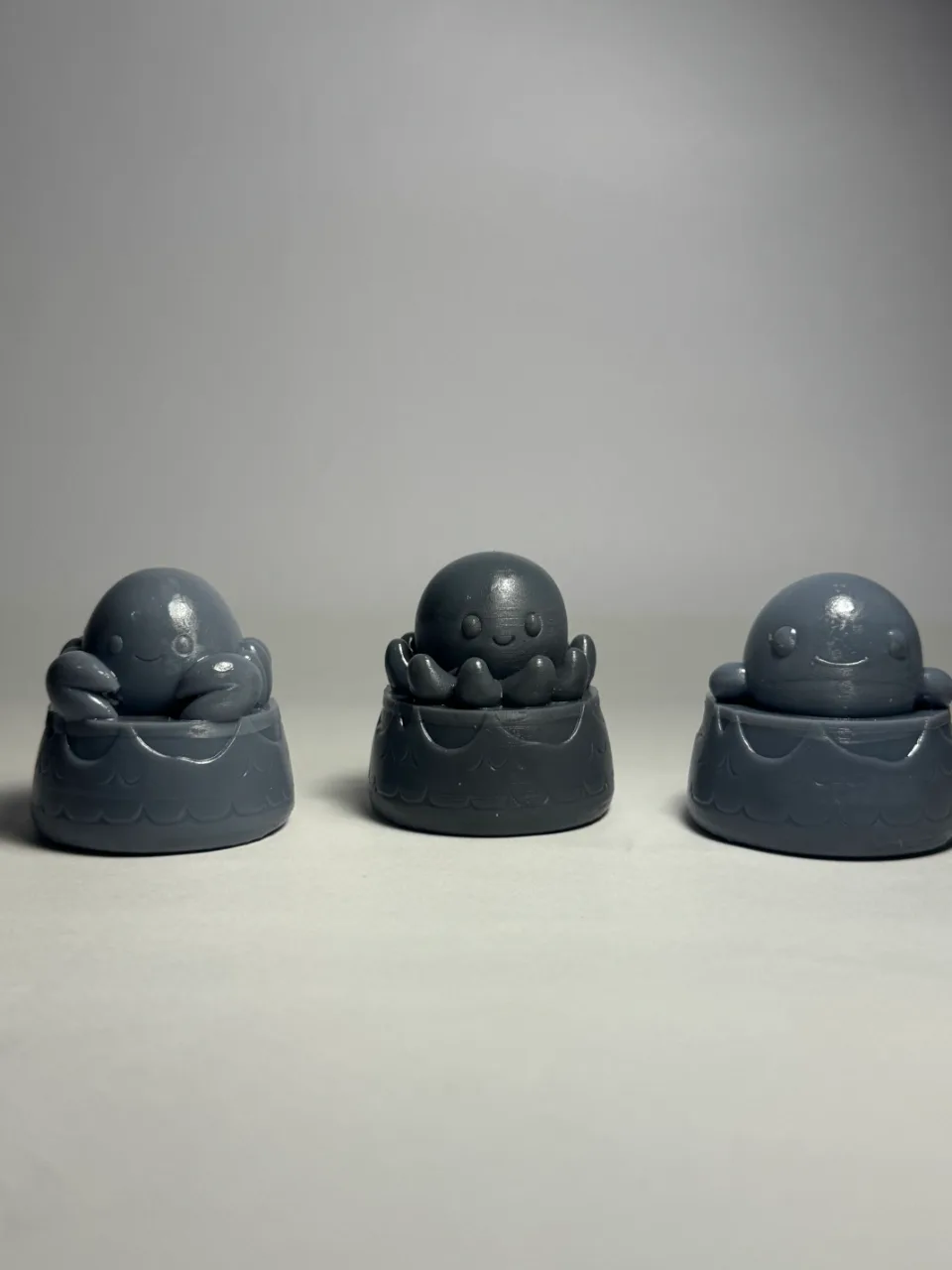 Pulpos en maceta impresos en 3D